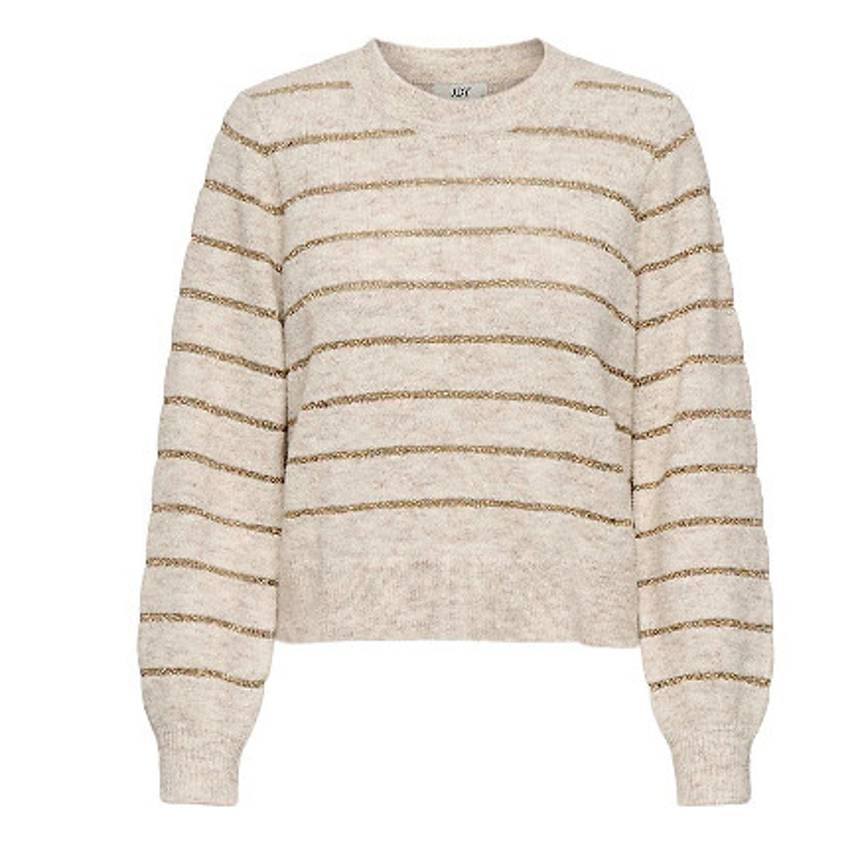 Jdy Striped Jumper Women's Beige/Gold-Coloured Extra Large