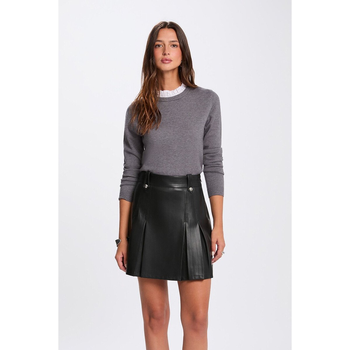 Morgan Crew Neck Jumper Women's Grey Large