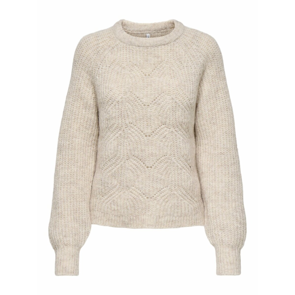 Pull col rond manches longues