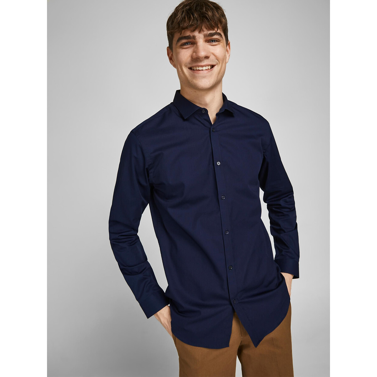 Jack & Jones Men's Blue Shirt Jprblacardiff - Image 4