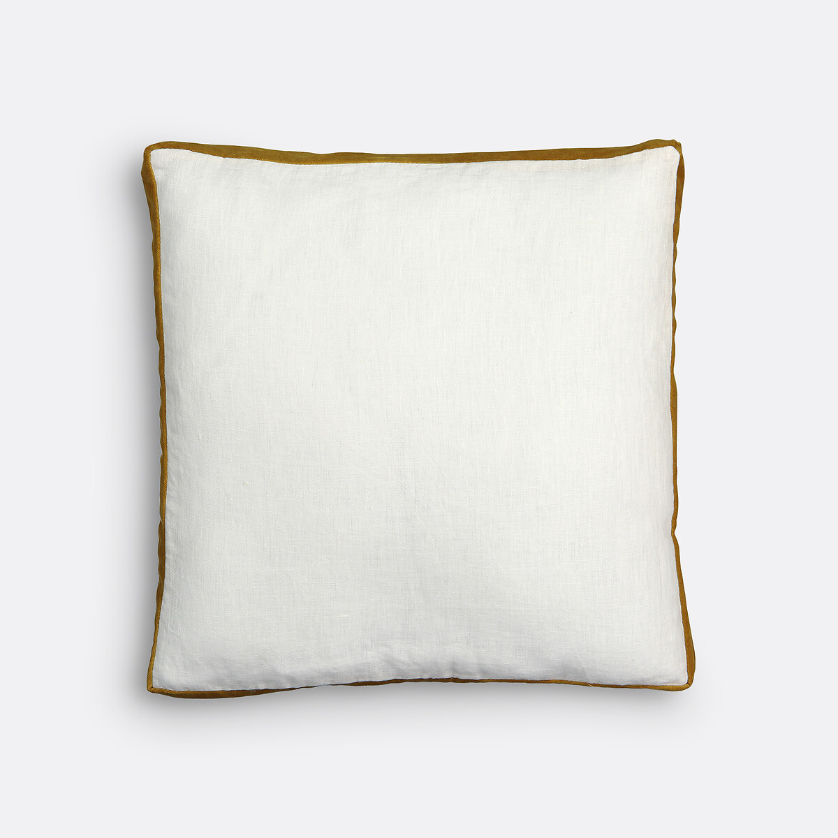 La Redoute Interieurs Onega X Velvet Cushion Cover, 40 X 40Cm Unisex Ecru 40X40cm