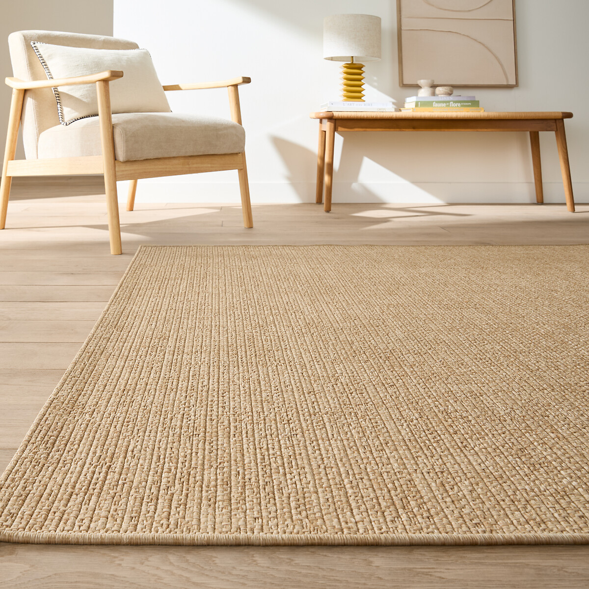 LA REDOUTE INTERIEURS Vloerkleed met jute-effect voor binnen en buiten, ESSENY