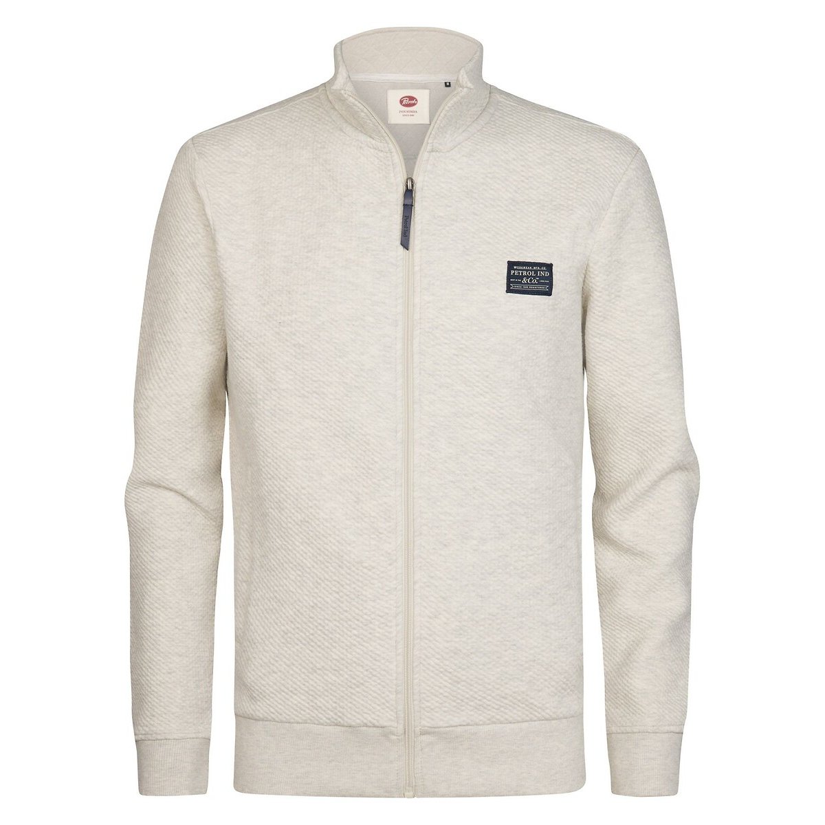 PETROL INDUSTRIES Sudadera con cremallera y cuello alto. Color