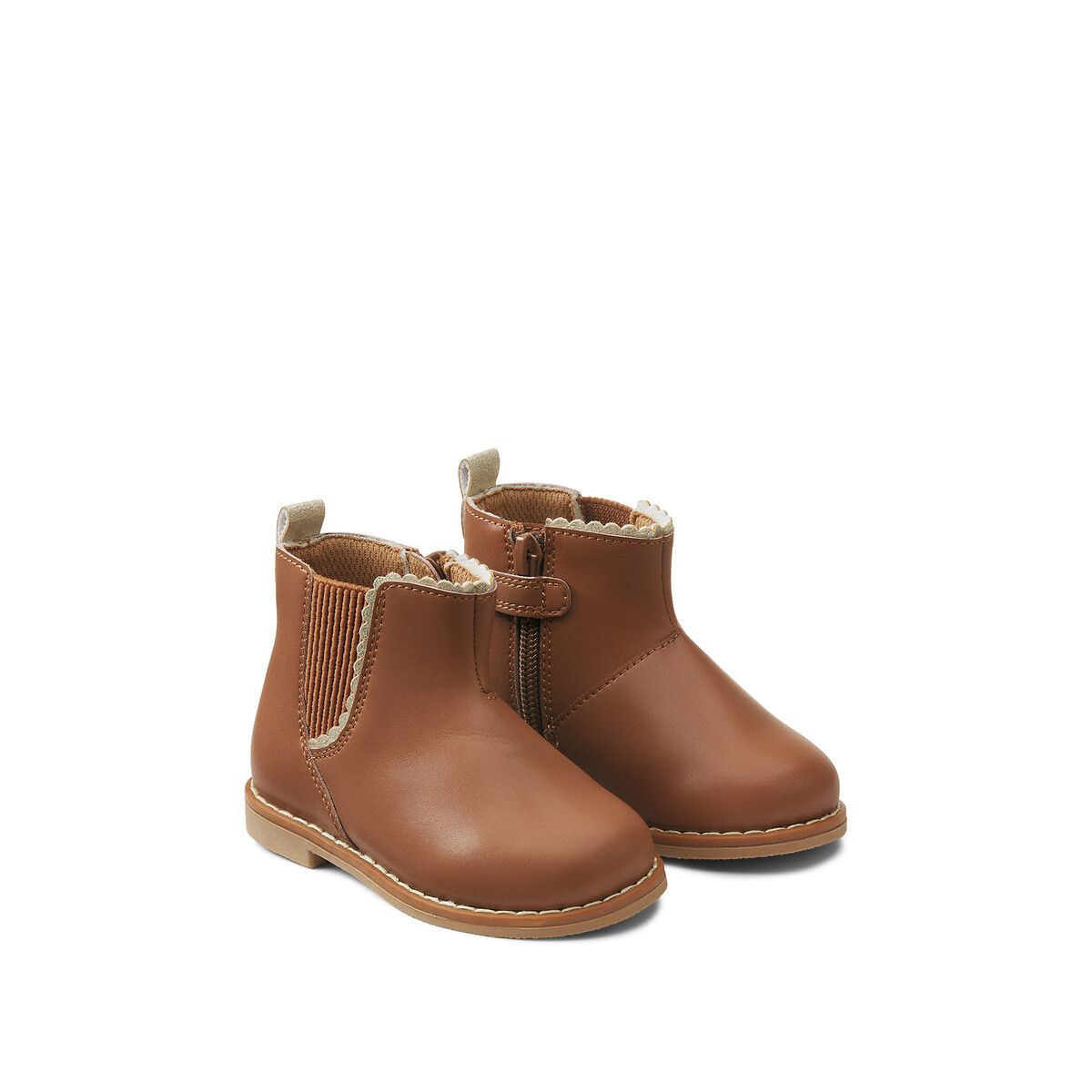 LA REDOUTE COLLECTIONS Bottines met ritssluiting en elastiek