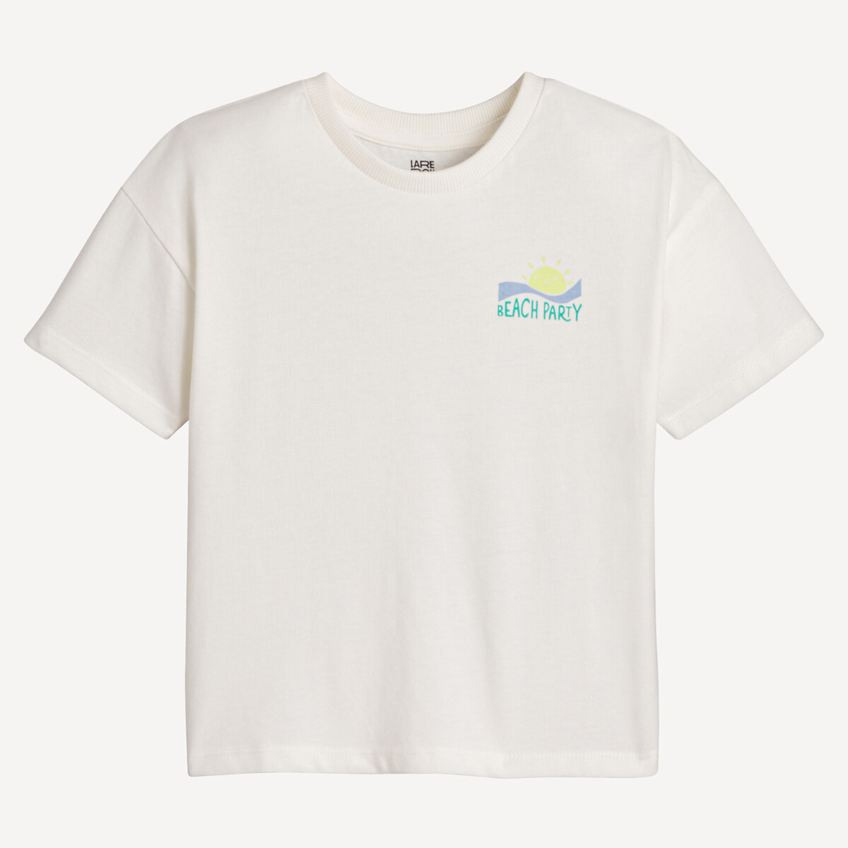 T-shirt Girocollo, Motivo Dietro Taglie 18 mesi - 81 cm - la redoute collections - Modalova