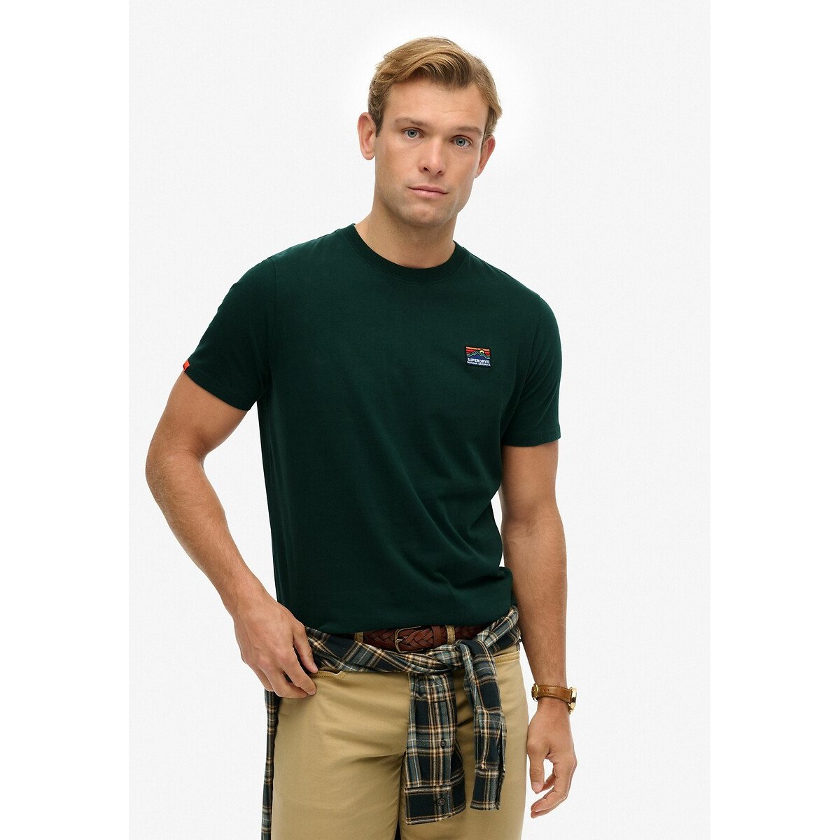 Superdry Men's Green Great Outdoors Embroidered T-Shirt Xxl