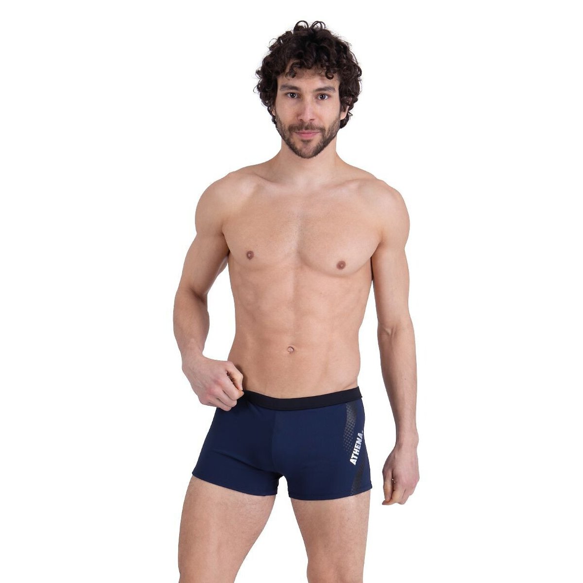 Athena Sports Swim Trunks Men's Navy Blue Medium