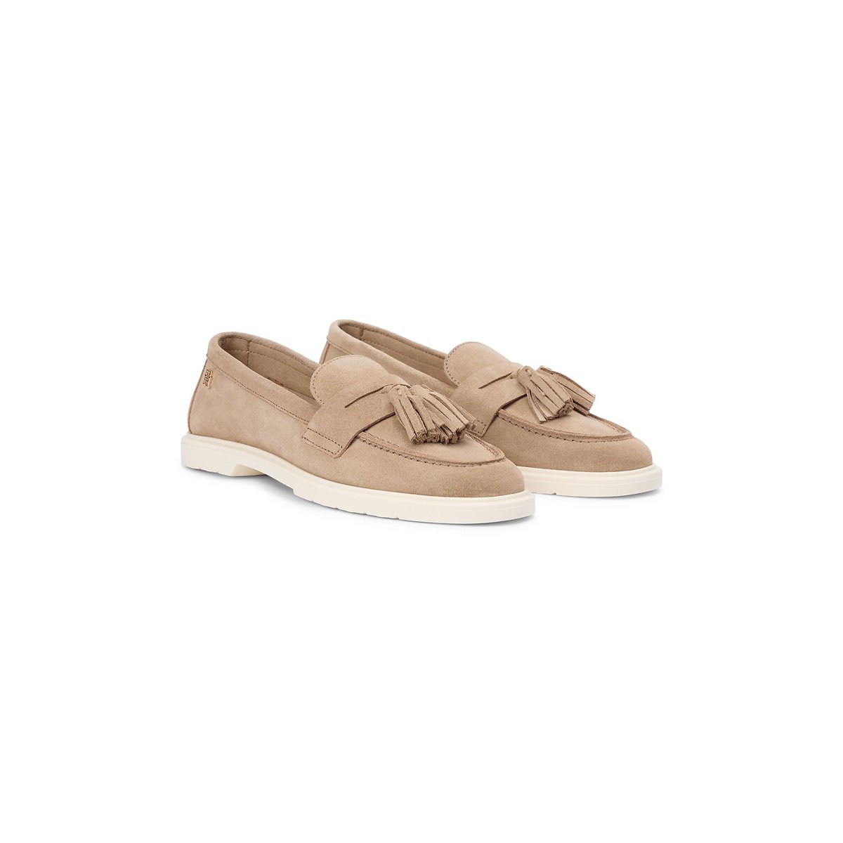 Tommy Hilfiger Soft Suede Loafers Women's Taupe Size 40 (6.5)