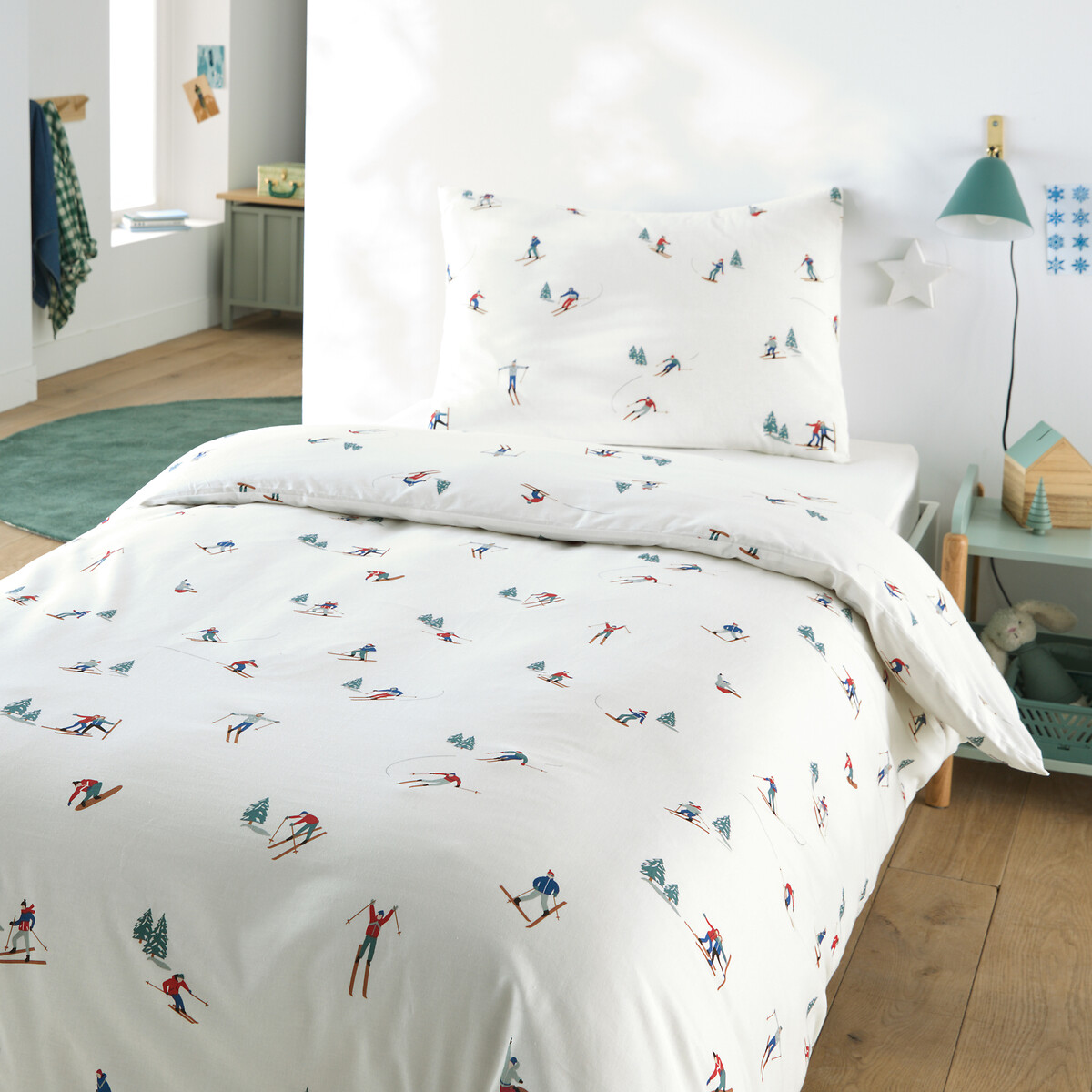 Parure De Lit Enfant En 30% Coton Recyclé, Taie Rectangulaire, TOUT SCHUSS — vue 3