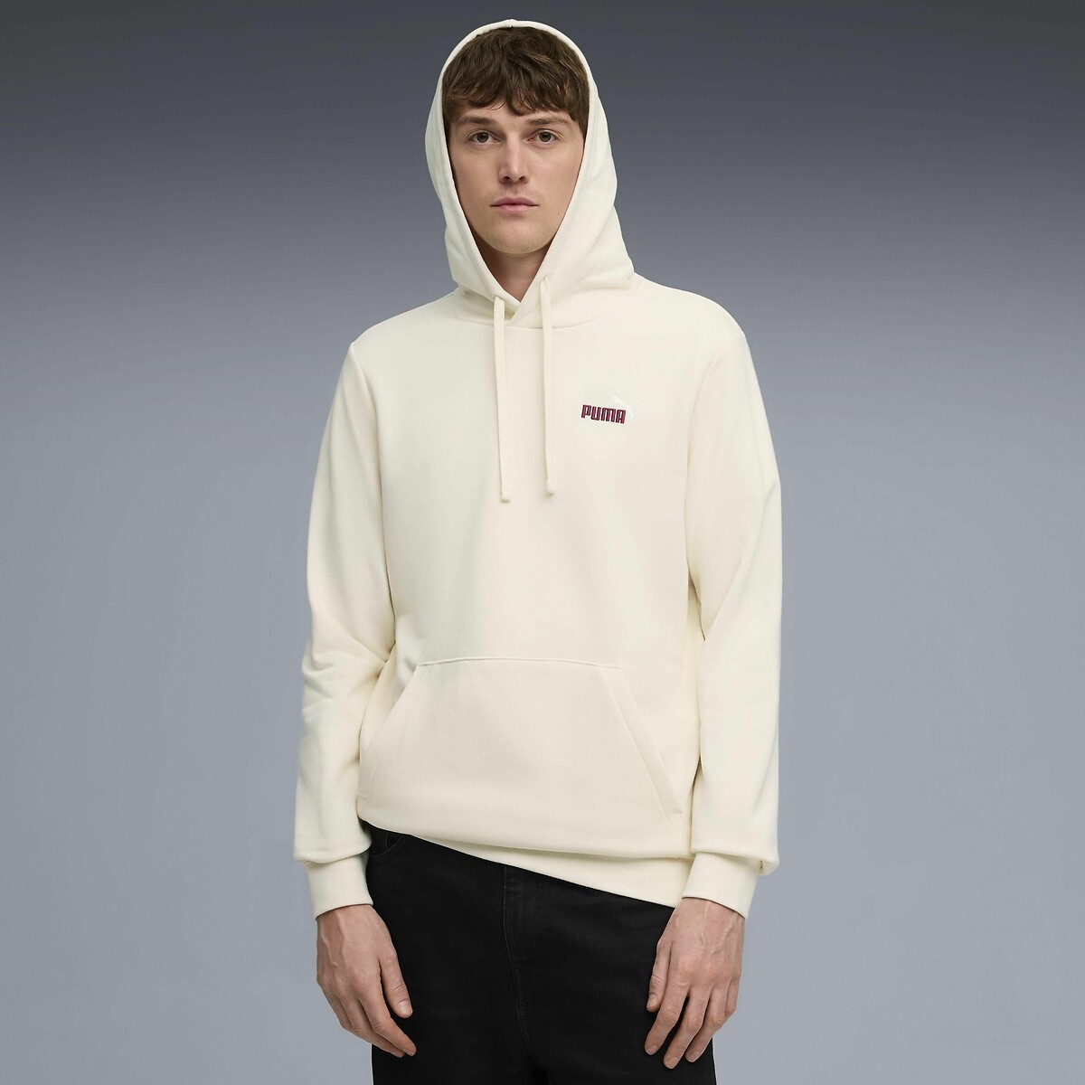 Puma Essential Hoodie Men's Cream Large