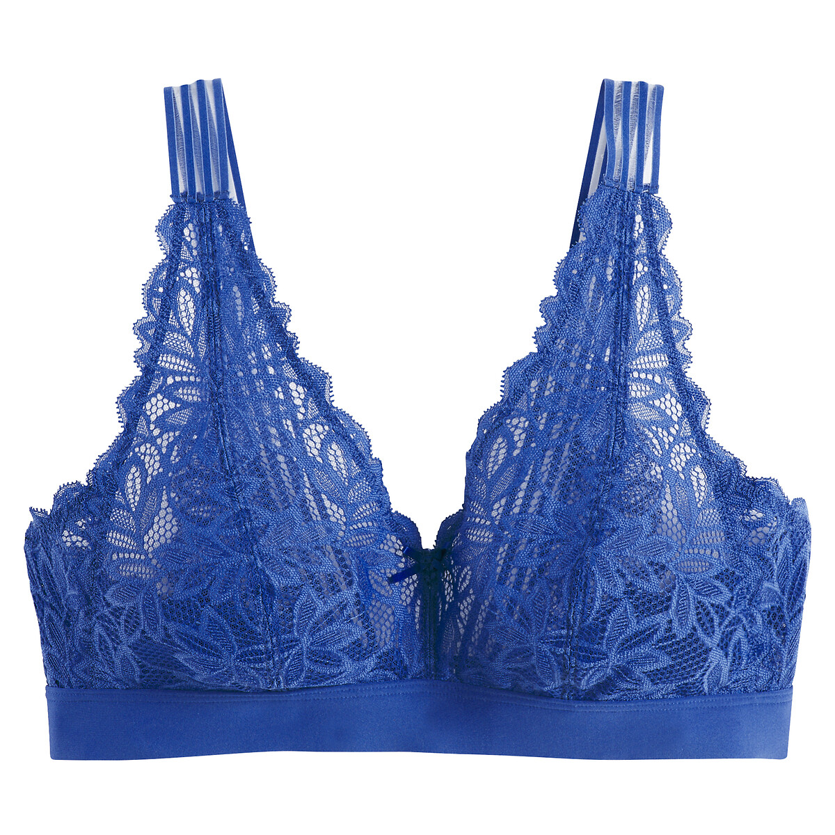 La Redoute Collections Margaux Lace Bralette Women's Blue 32C