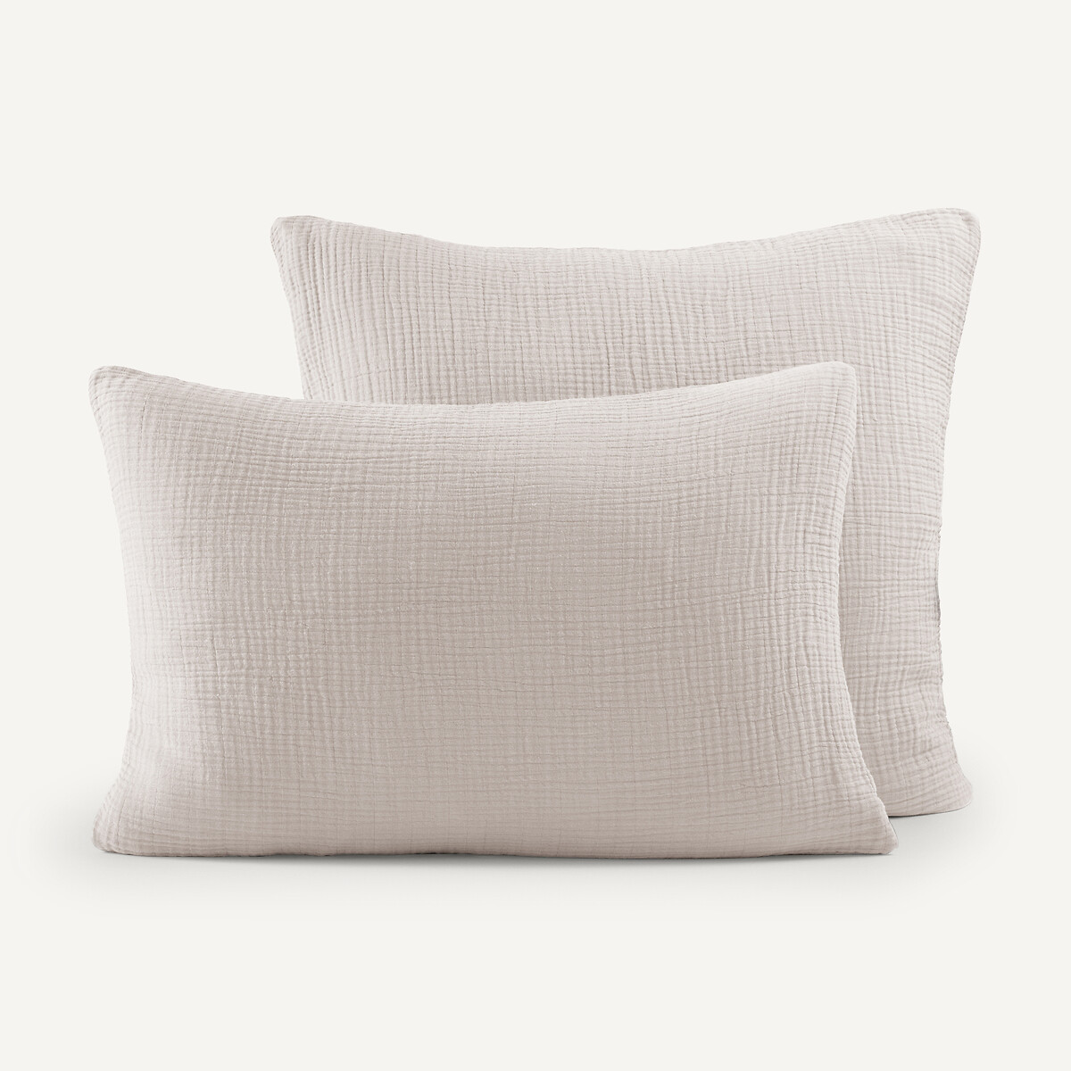Am.pm Yafa Organic Cotton Muslin Child's Pillowcase Unisex Cloud Grey Square (65X65cm)