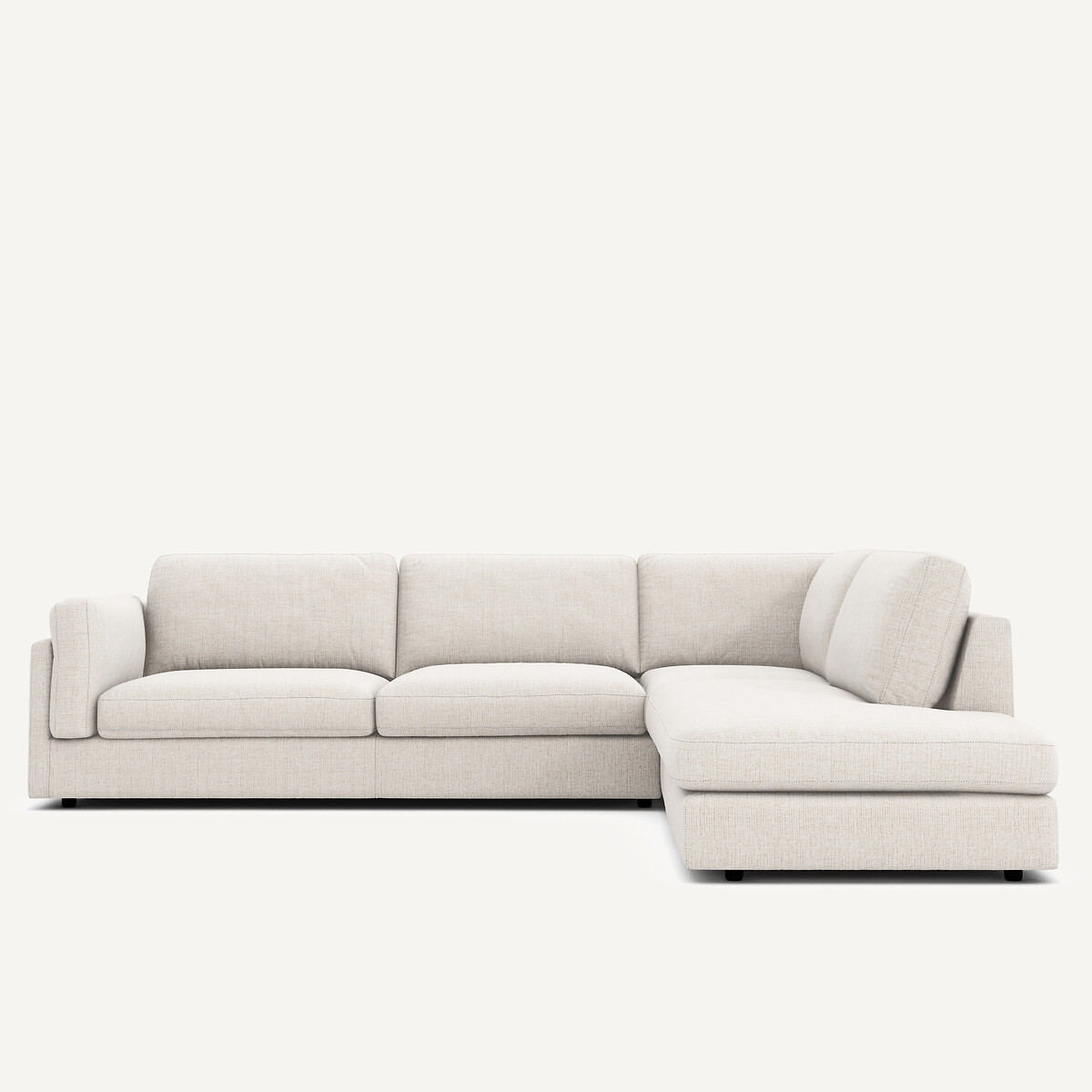 AM.PM Hoekslaapbank met longchair, in gespikkeld canvas, C&Eacute;SAR