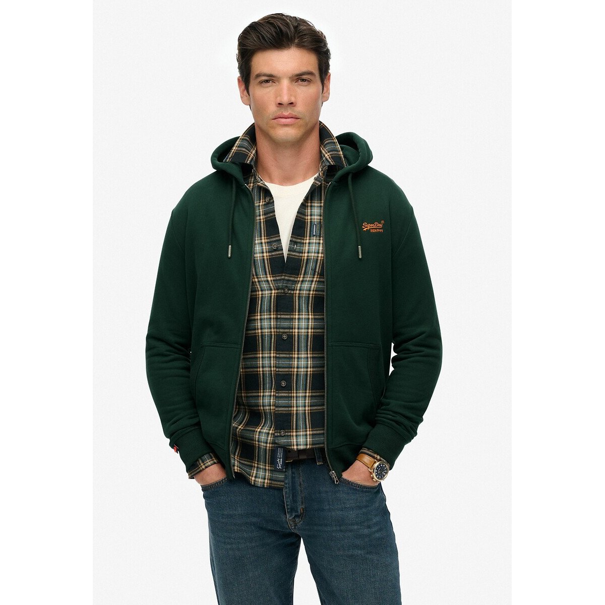 Superdry Capuchonsweatvest ESSENTIAL LOGO ZIP HOODIE HB