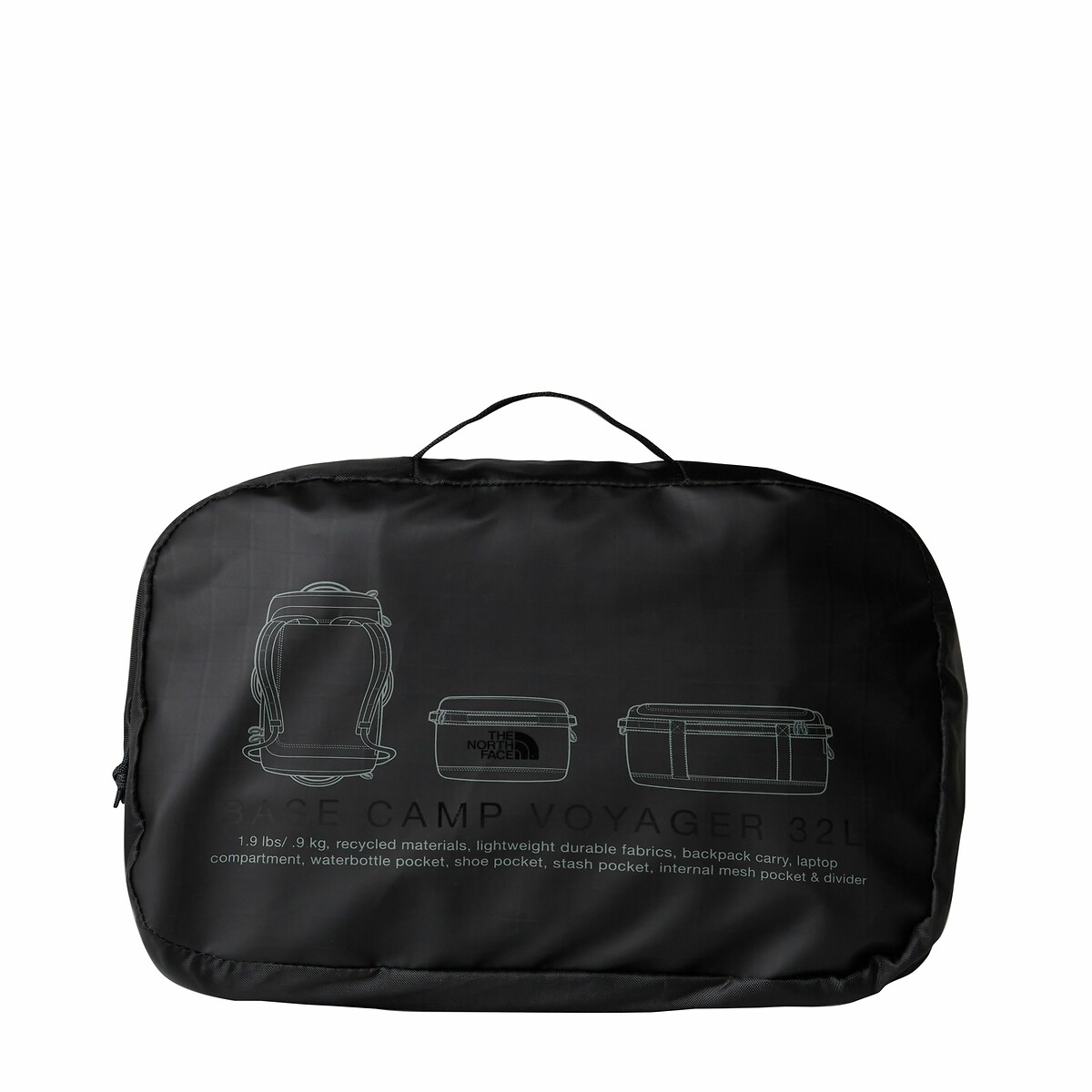 The North Face Base Camp Voyager 32L Duffel Bag Men's Black - La Redoute