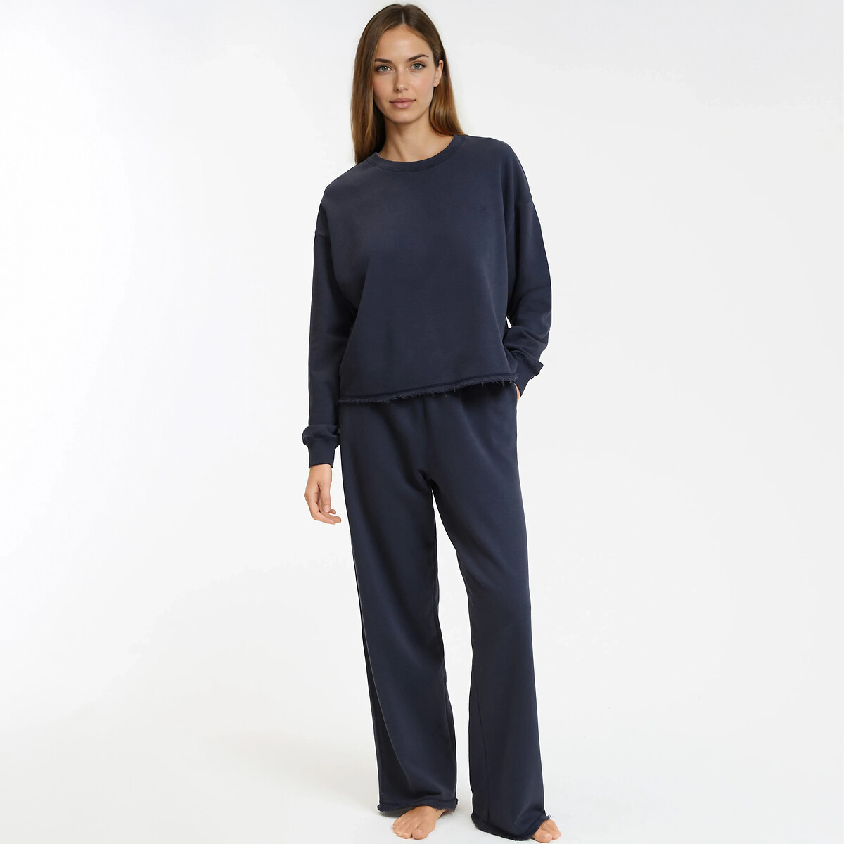 La Redoute Collections Fleece Pyjamas Women's Navy Xxl