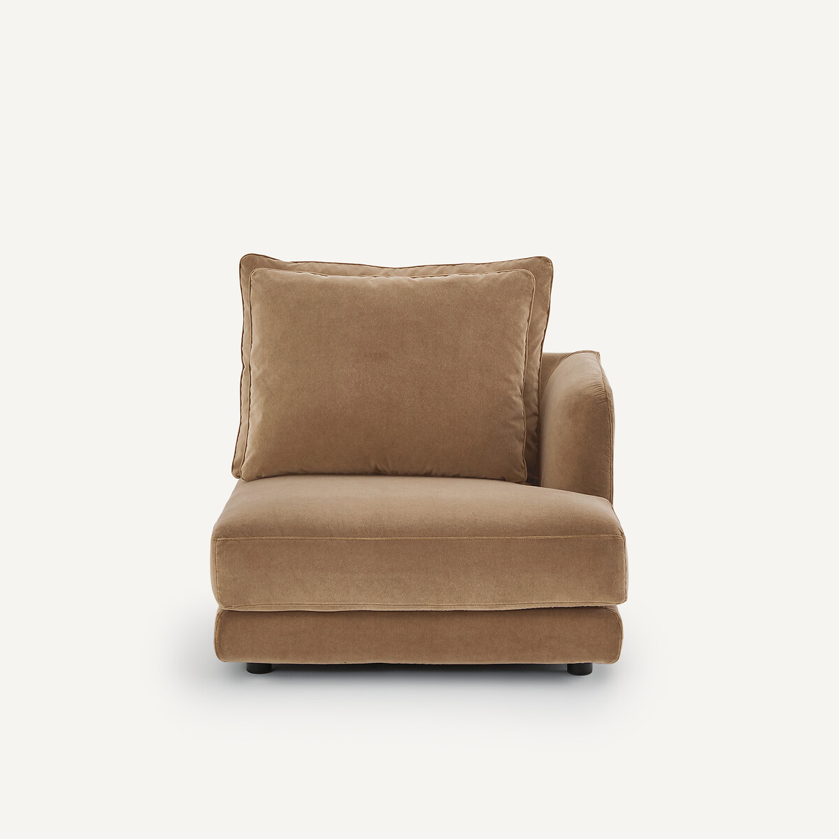 AM.PM Halve bank rechts, modulair, van stonewashed fluweel, TIBERIO