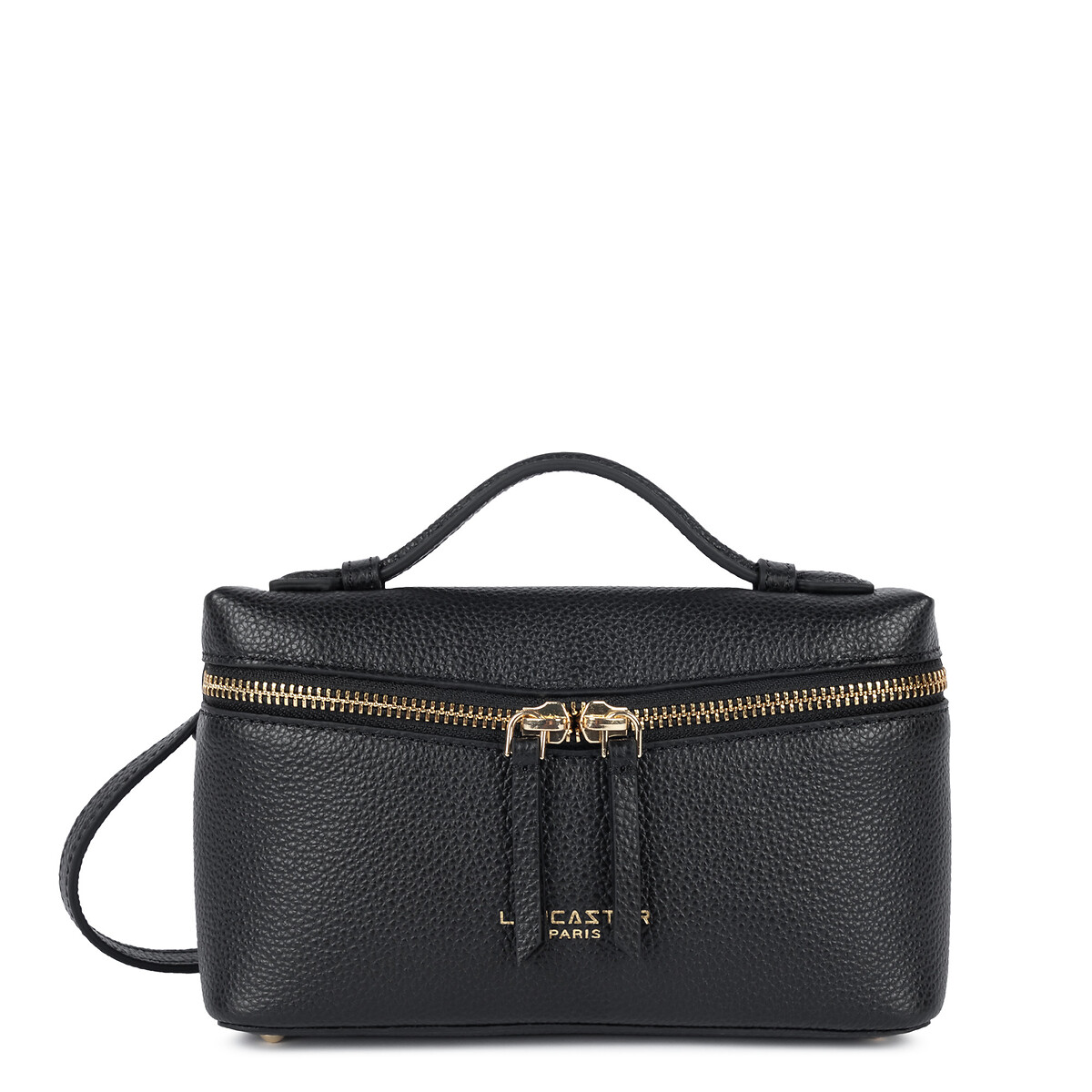 Lancaster Milano Tresor Small Leather Zip-Up Bag Women's Black