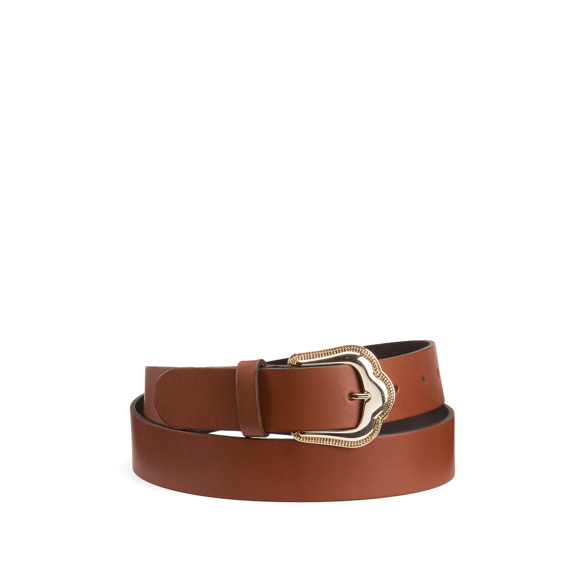 Cinturón de cuero Western Mujer Talla 90 cm. Color Marron