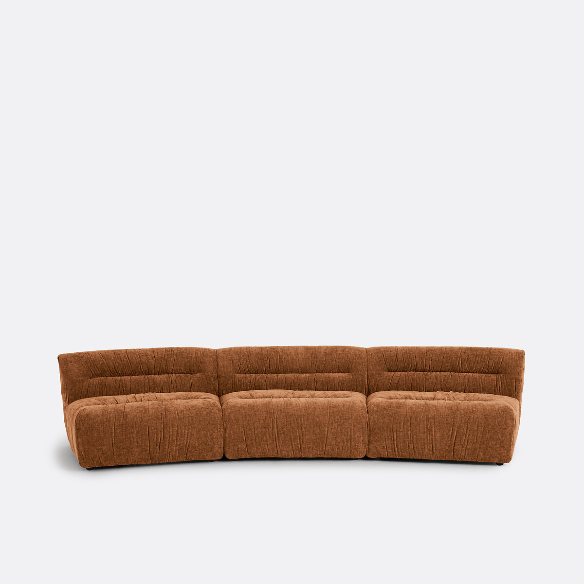 LA REDOUTE INTERIEURS 3-zits modulaire bank in gevlamd chenille, SWEETY