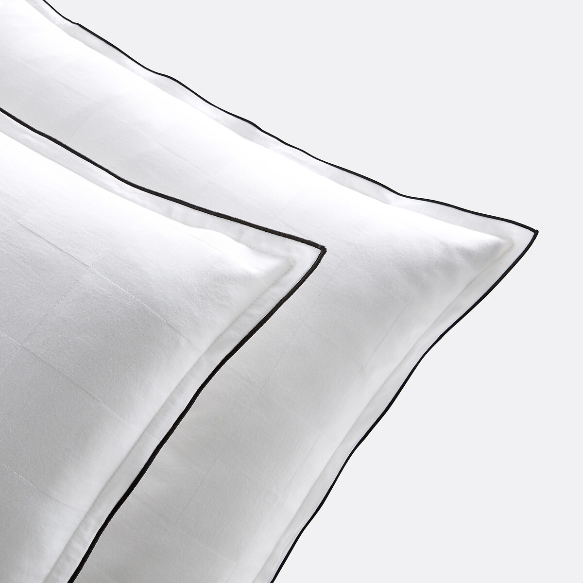 Taie D'oreiller Satin De Coton Lavé, Victor Damier — vue 3