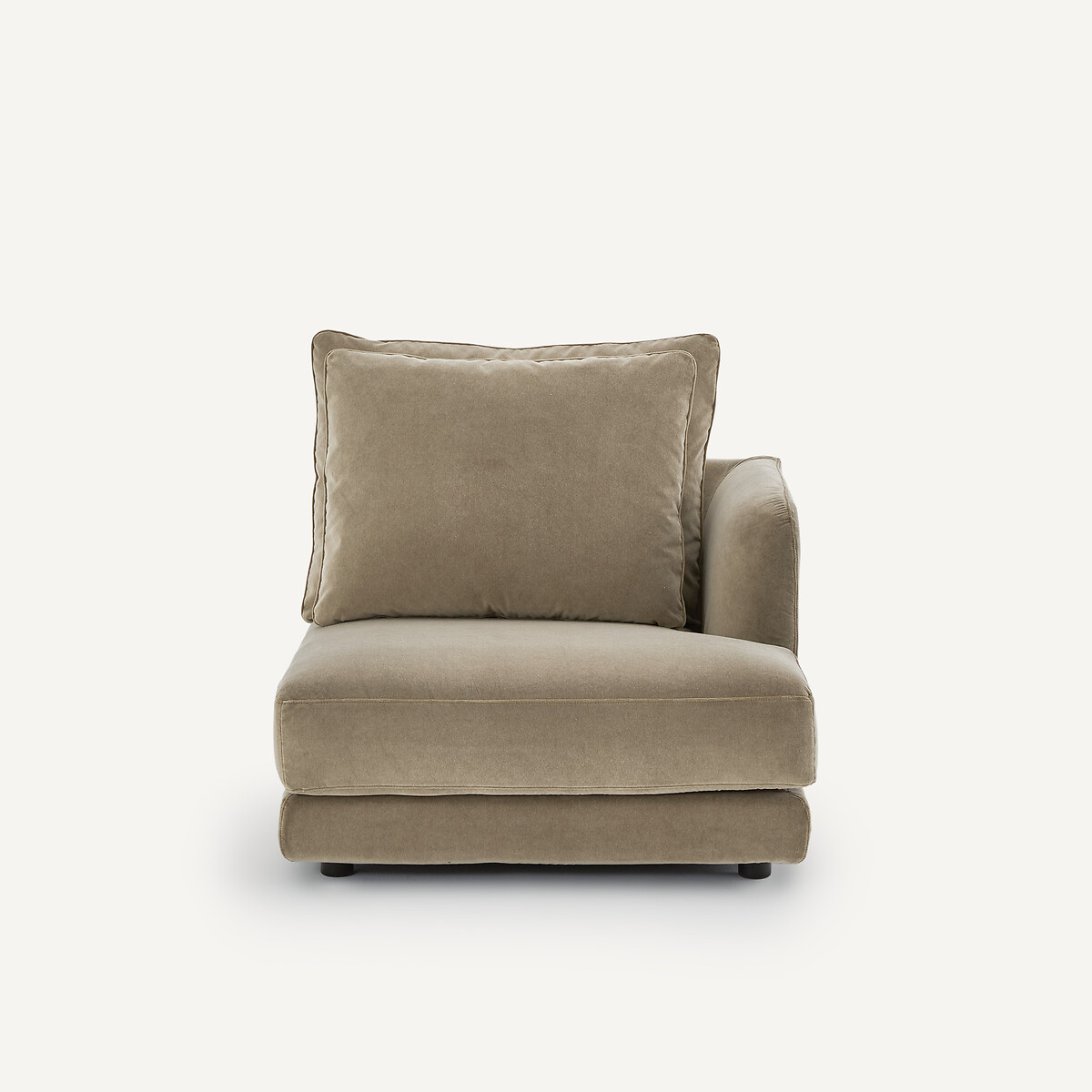 AM.PM Halve bank rechts, modulair, van stonewashed fluweel, TIBERIO