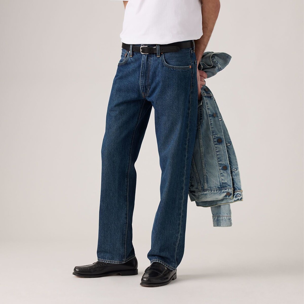 Levi's 555 Relaxed Straight Jeans Men's Check The Score W30 L32
