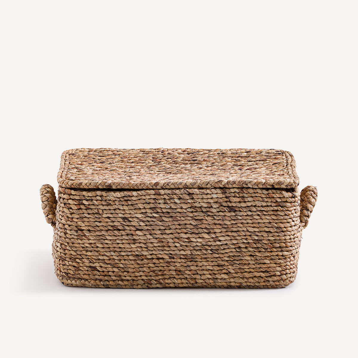 Am.pm Lian Woven Sea Hyacinth Rectangular Basket Unisex Natural