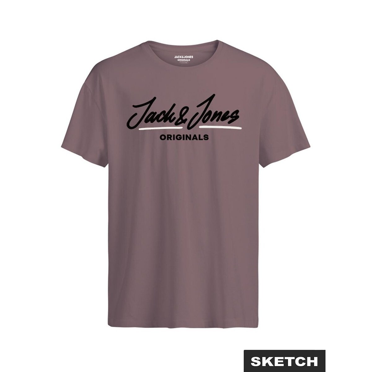 Jack & Jones Short Sleeve T-Shirt Men's Mauve Marl Xxl