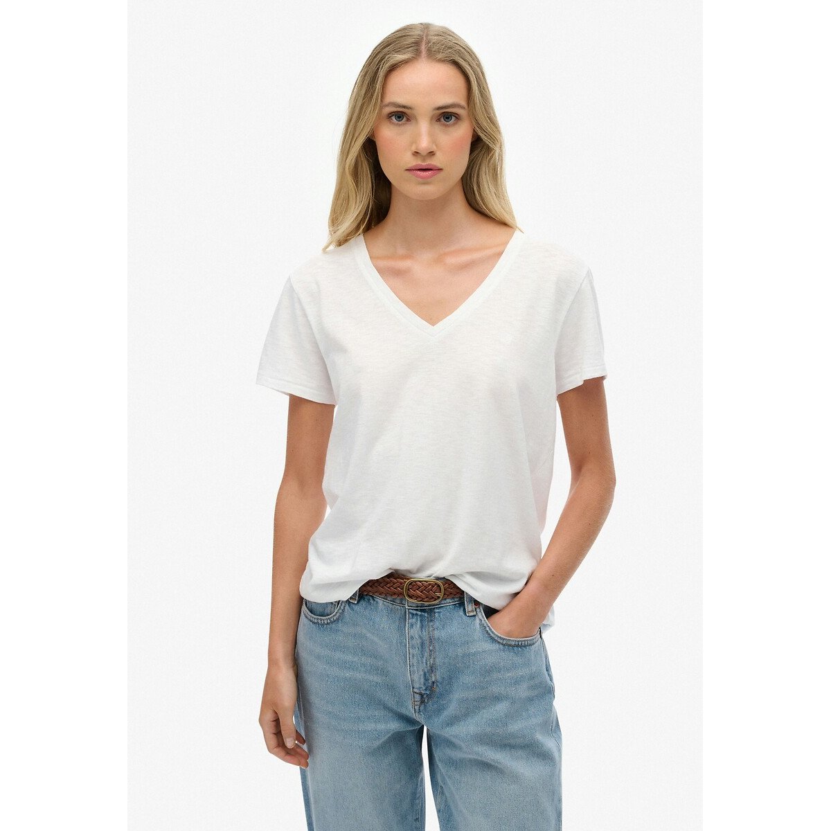 Superdry Embroidered T-Shirt Women's White Size 10