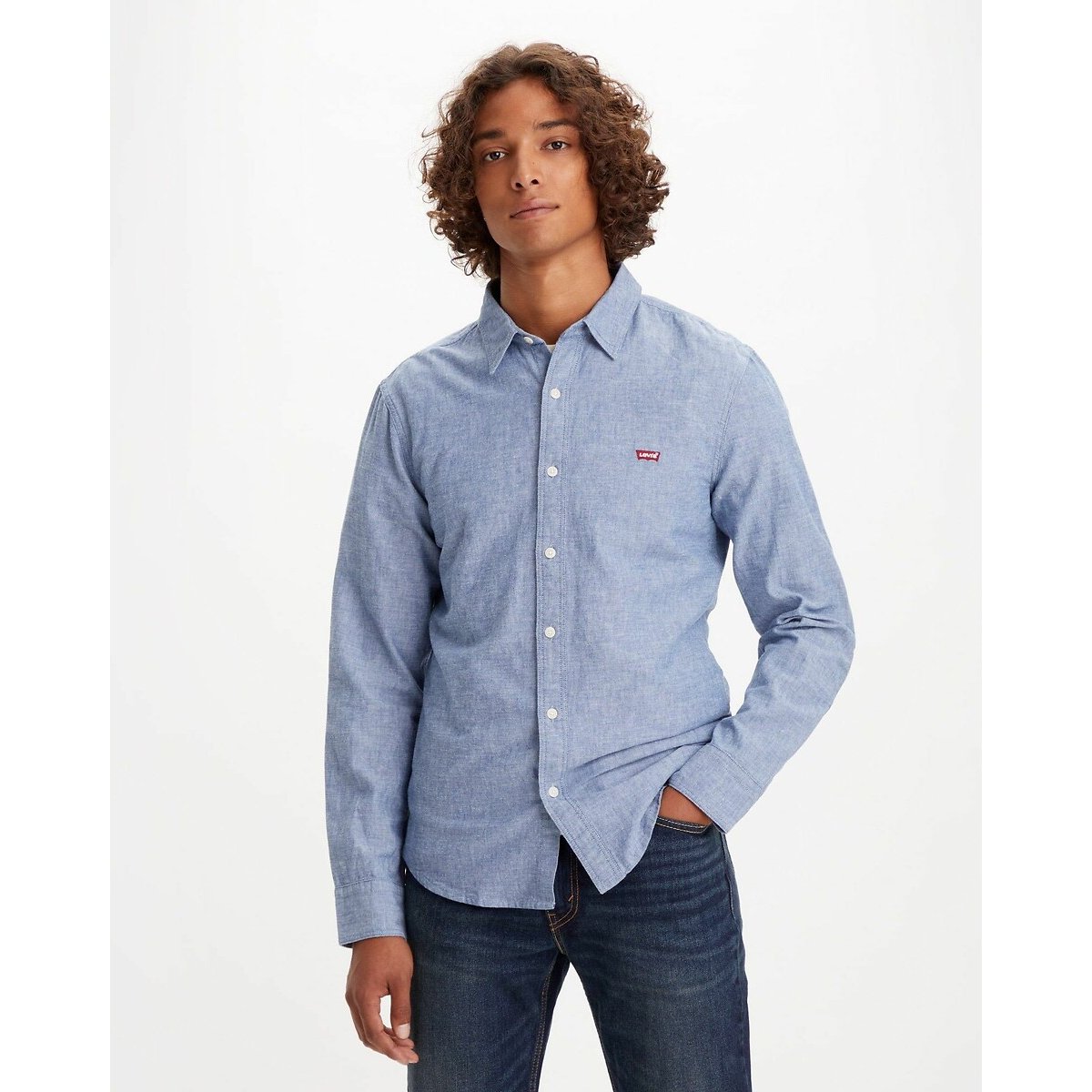 Levi's Housemark Oxford Slim Fit Shirt Men's Navy Blue Small