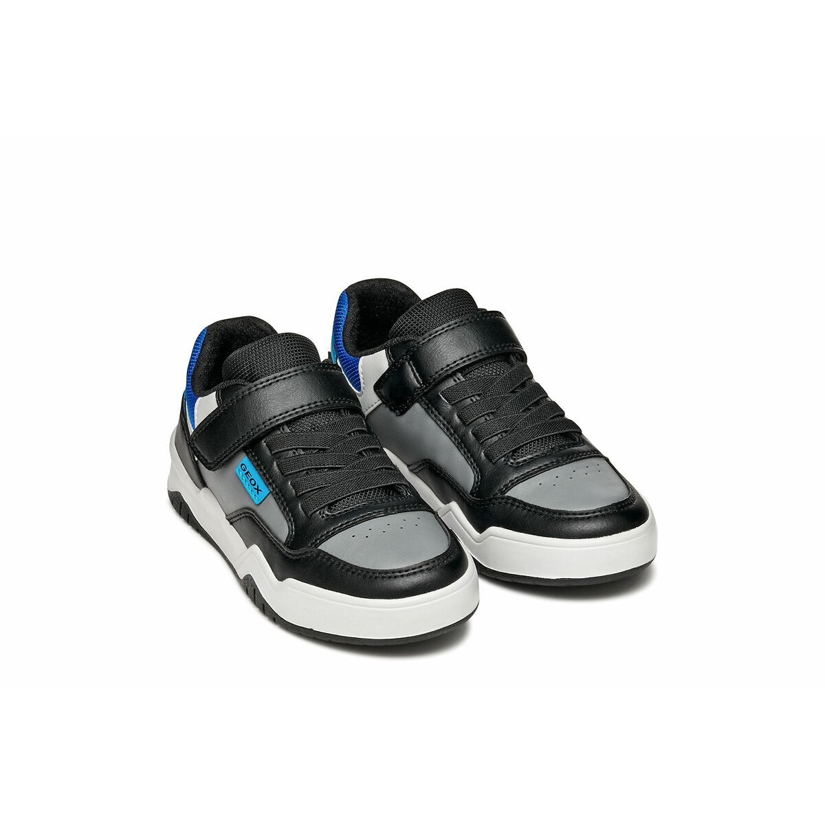 Geox Grey/Black Kids Perth Breathable Trainers Size 38 (5)