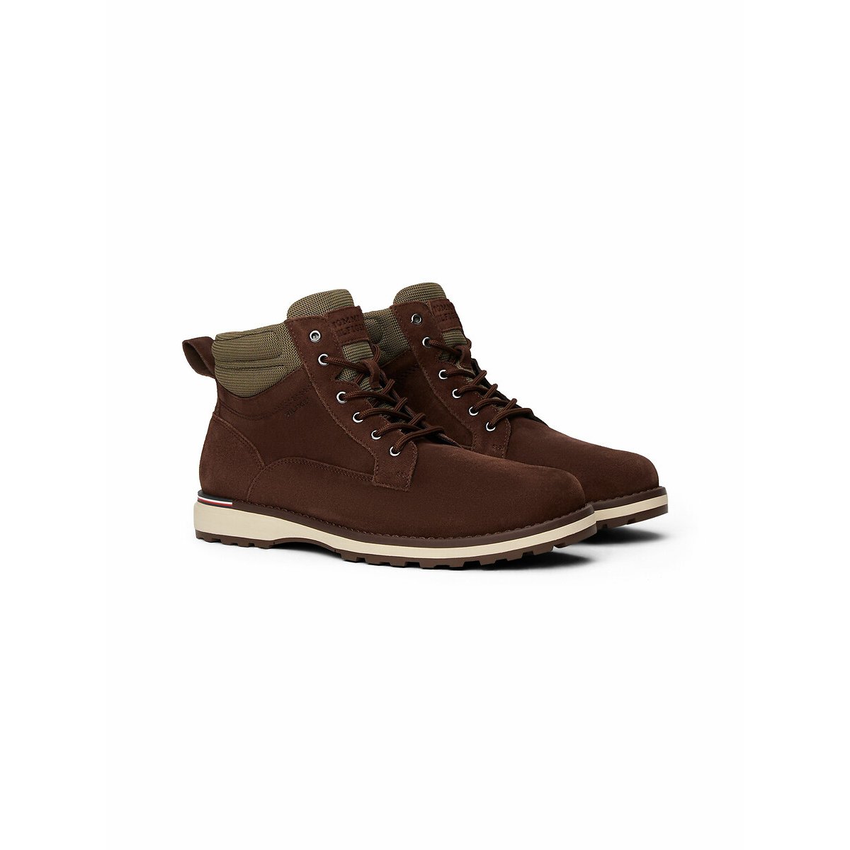 Tommy Hilfiger Men's Brown Coporate Outdoor Ankle Boots In Suede Size 43 (9)