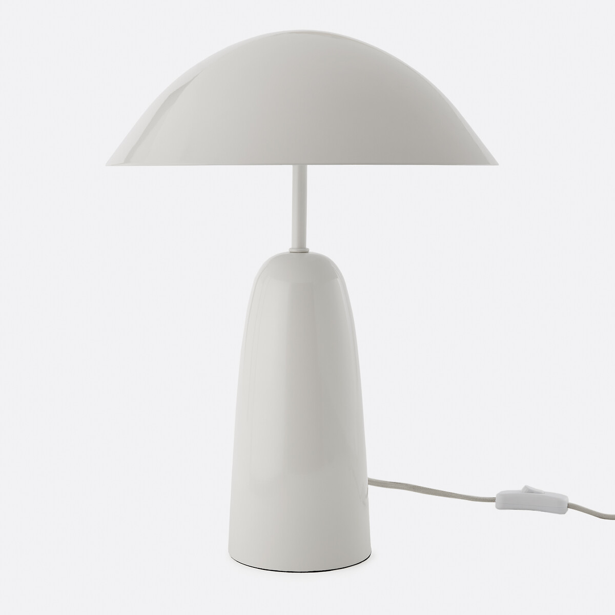 La Redoute Interieurs Merro Iron Mushroom Table Lamp Unisex Ecru
