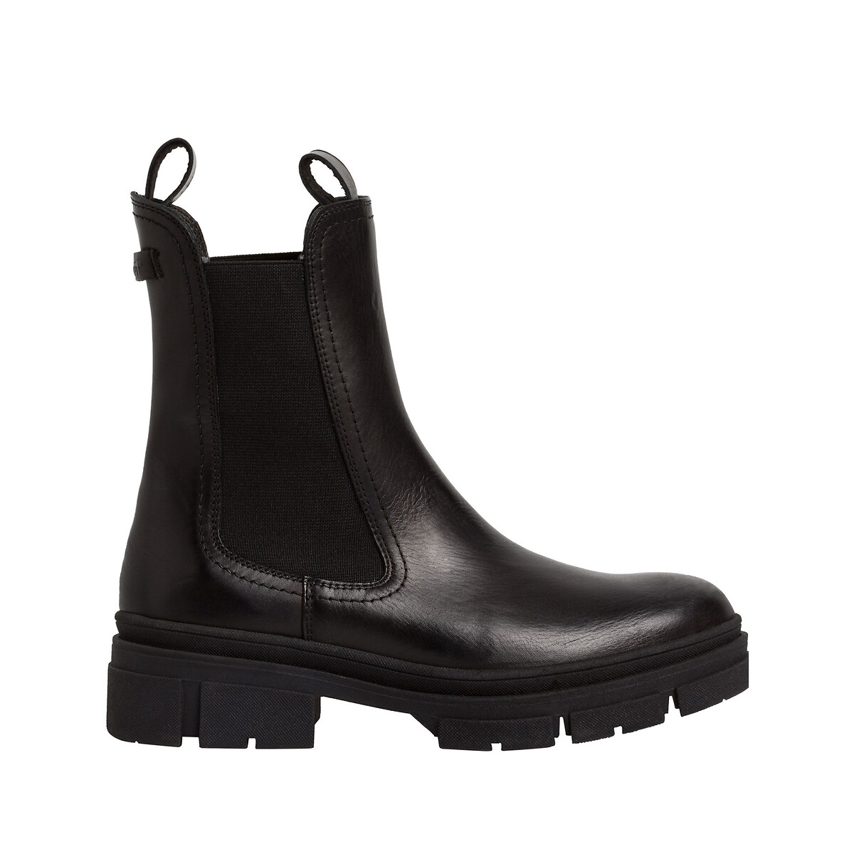 Tamaris Leather Chelsea Boots Women's Black Size 38 (5)