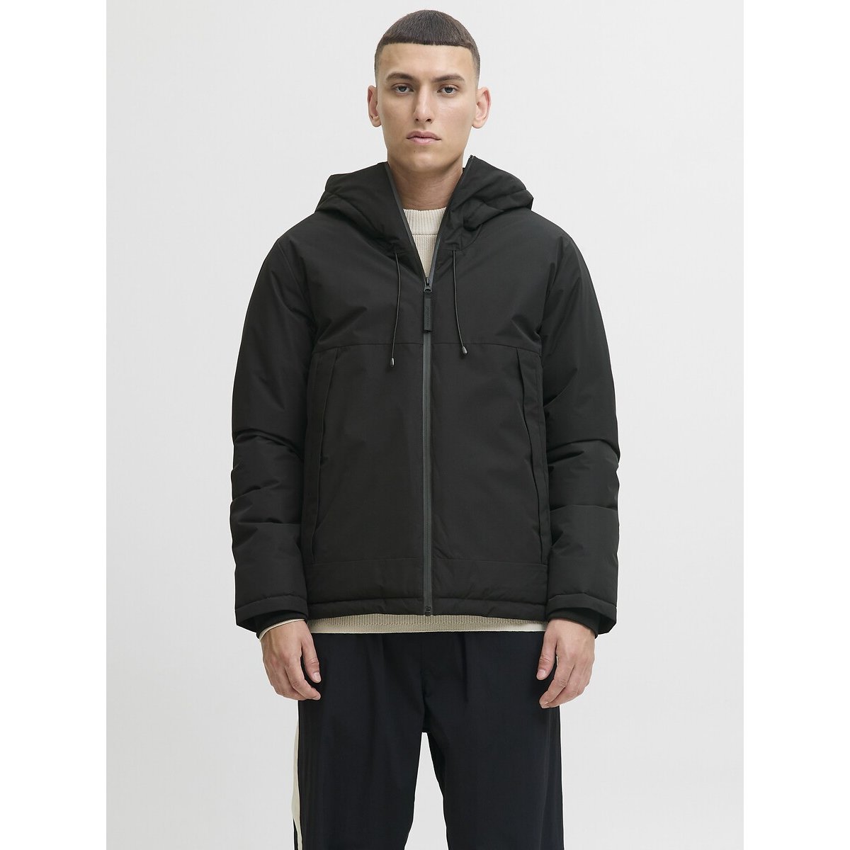 Jack & Jones Hooded Jacket Men's Black Small