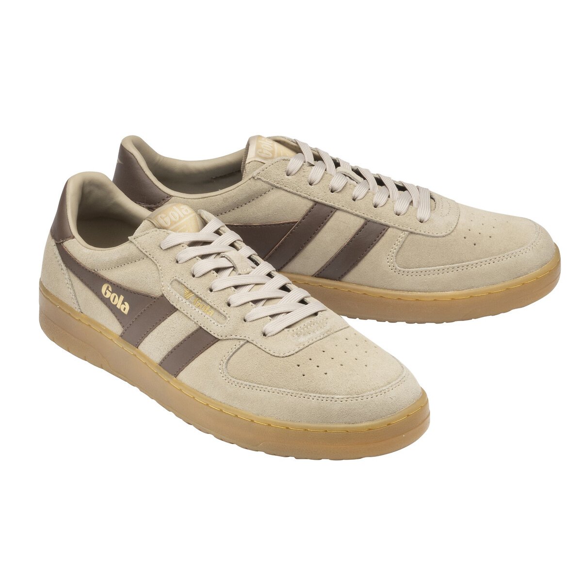 Gola Hawk Suede '86 Trainers Men's Beige Brown Size 45
