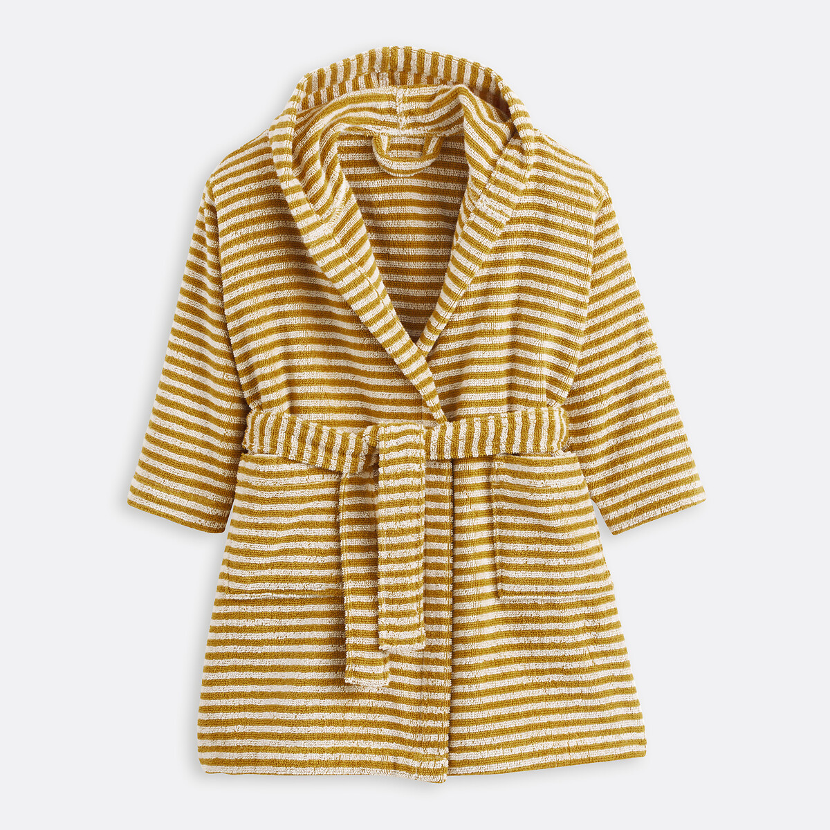 La Redoute Interieurs Malo 360G/M2 Child's Bathrobe Unisex Corn Yellow Size 8 Kids