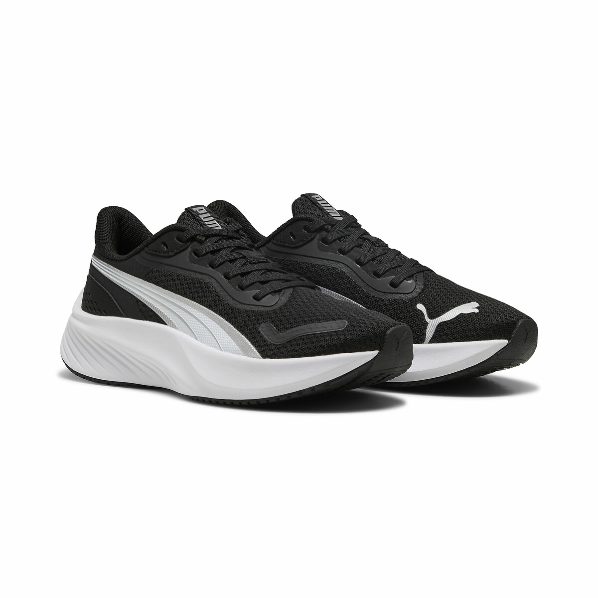 Puma Black/Grey Kids Pounce Lite Trainers Size 36 (3.5)