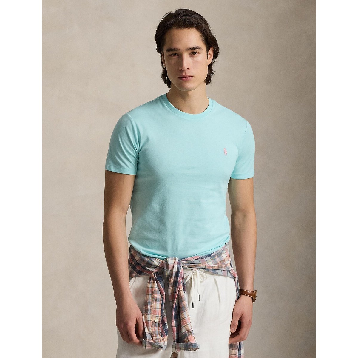 T-shirt à col rond Custom Slim Fit