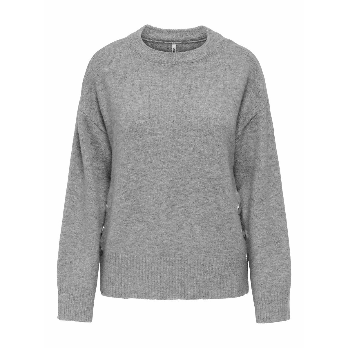 Only Women's Grey Crew Neck Jumper Extra Large