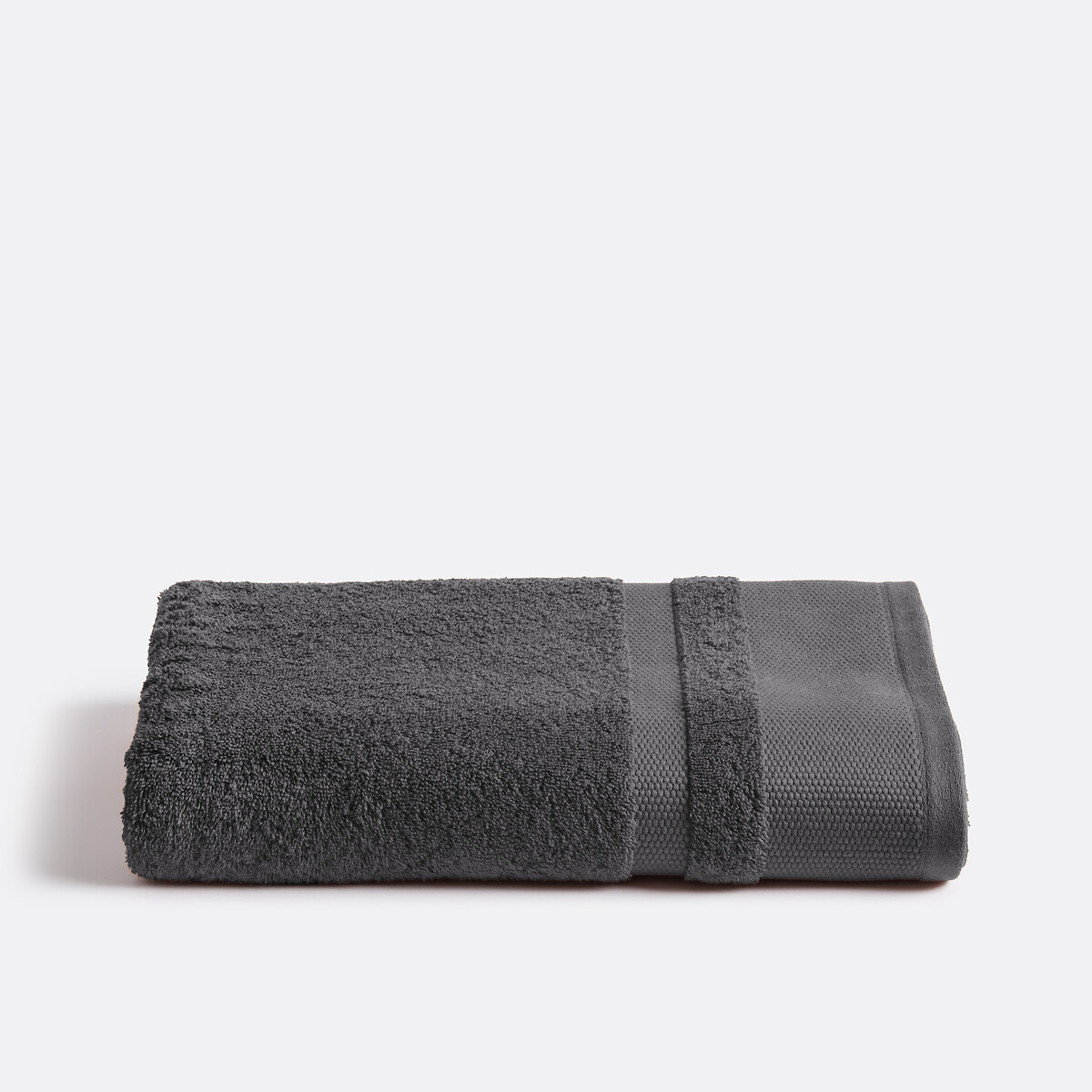 La Redoute Interieurs Kheops Terry Towel In Egyptian Cotton 600G/M2 Unisex Carbon Medium