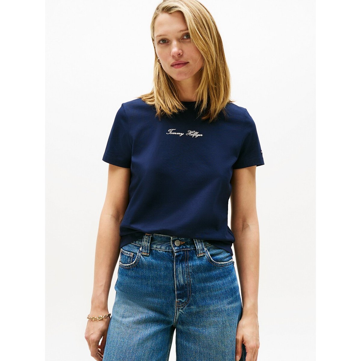 Tommy Hilfiger Shirt met korte mouwen CLASSIC SCRIPT REG SS TEE