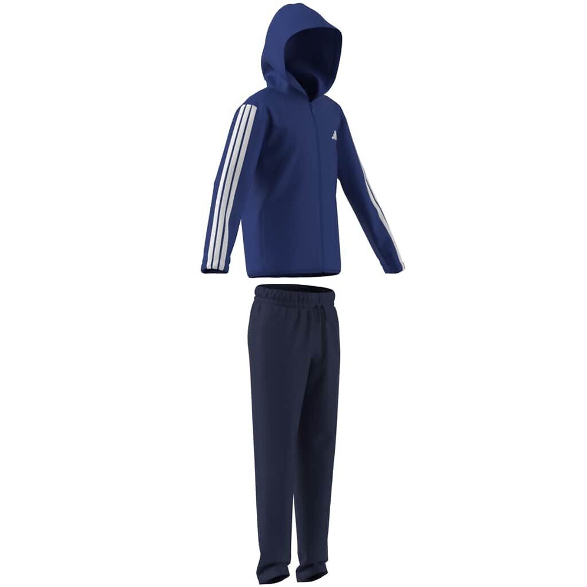 Adidas Sportswear Unbrushed Fleece Tracksuit Blue + Navy Blue Size 9