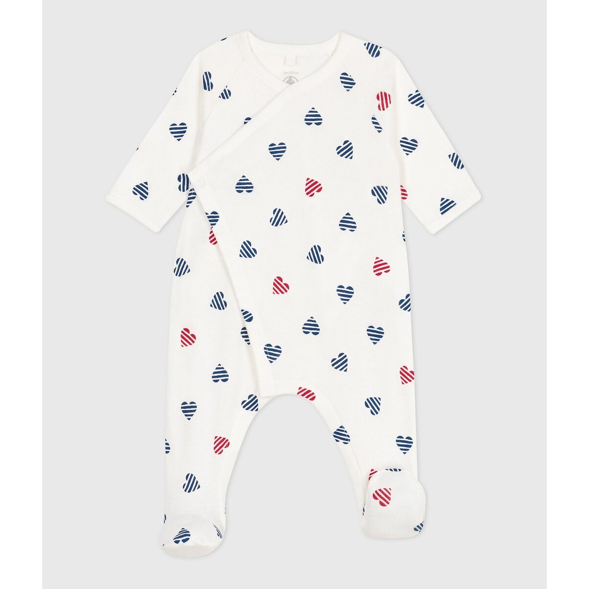 PETIT BATEAU Katoenen pyjama met gestreepte hartjes