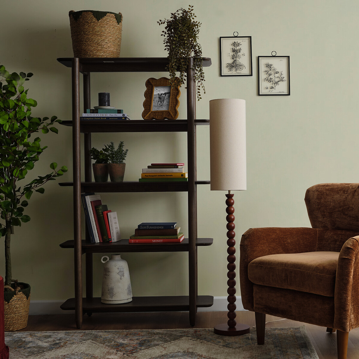 Valuelights Wood Wyatt Bobble Floor Lamp - Image 4