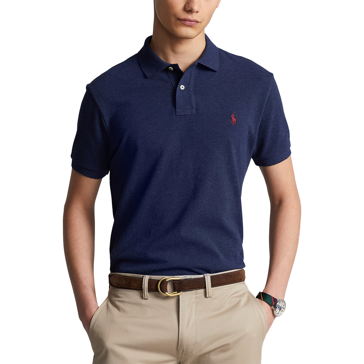 Polo coupe ajustée en piqué
