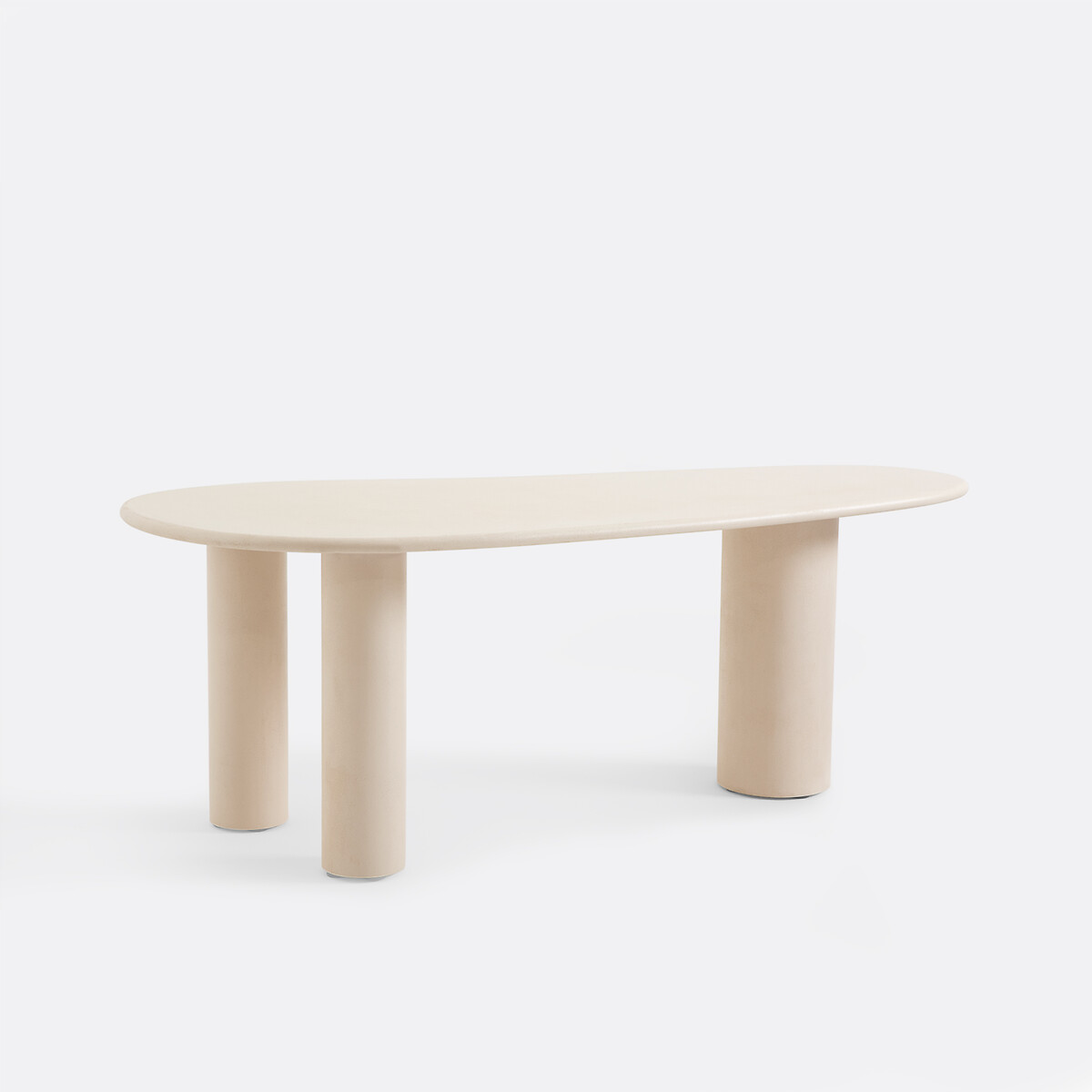 La Redoute Interieurs Oyata Concrete Effect Oblong 6-Seater Dining Table Unisex Cement 6 People