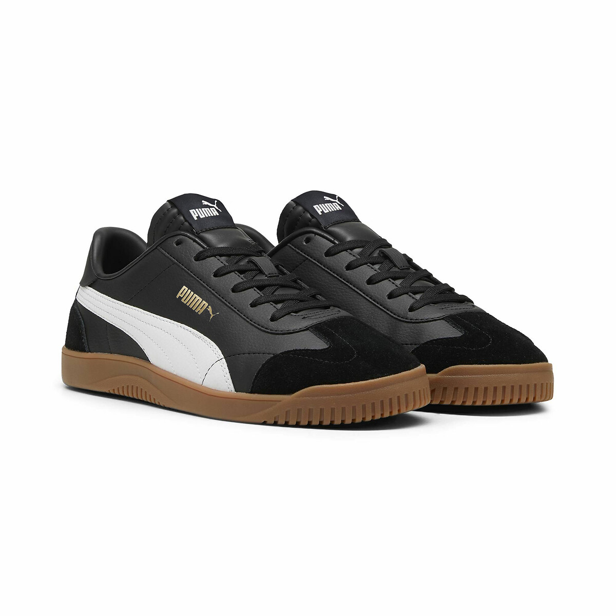 Puma Club 5V5 Trainers Men's Black/White/Brown Size 42 (8)