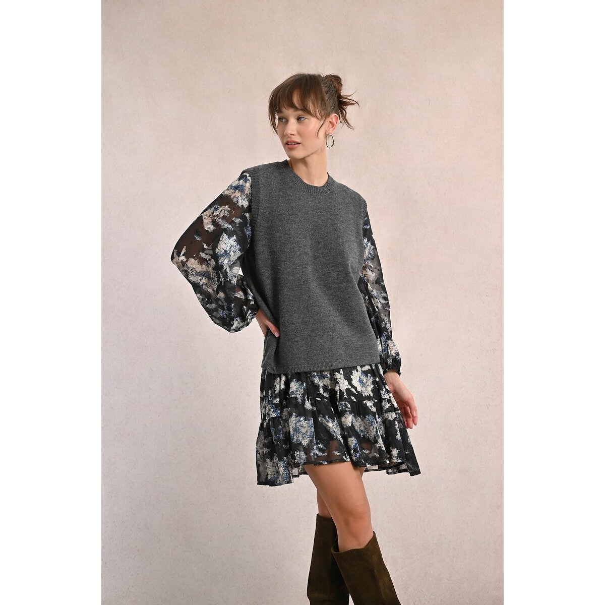 Molly Bracken Sleeveless Jumper With Open Back Women's Grey Medium